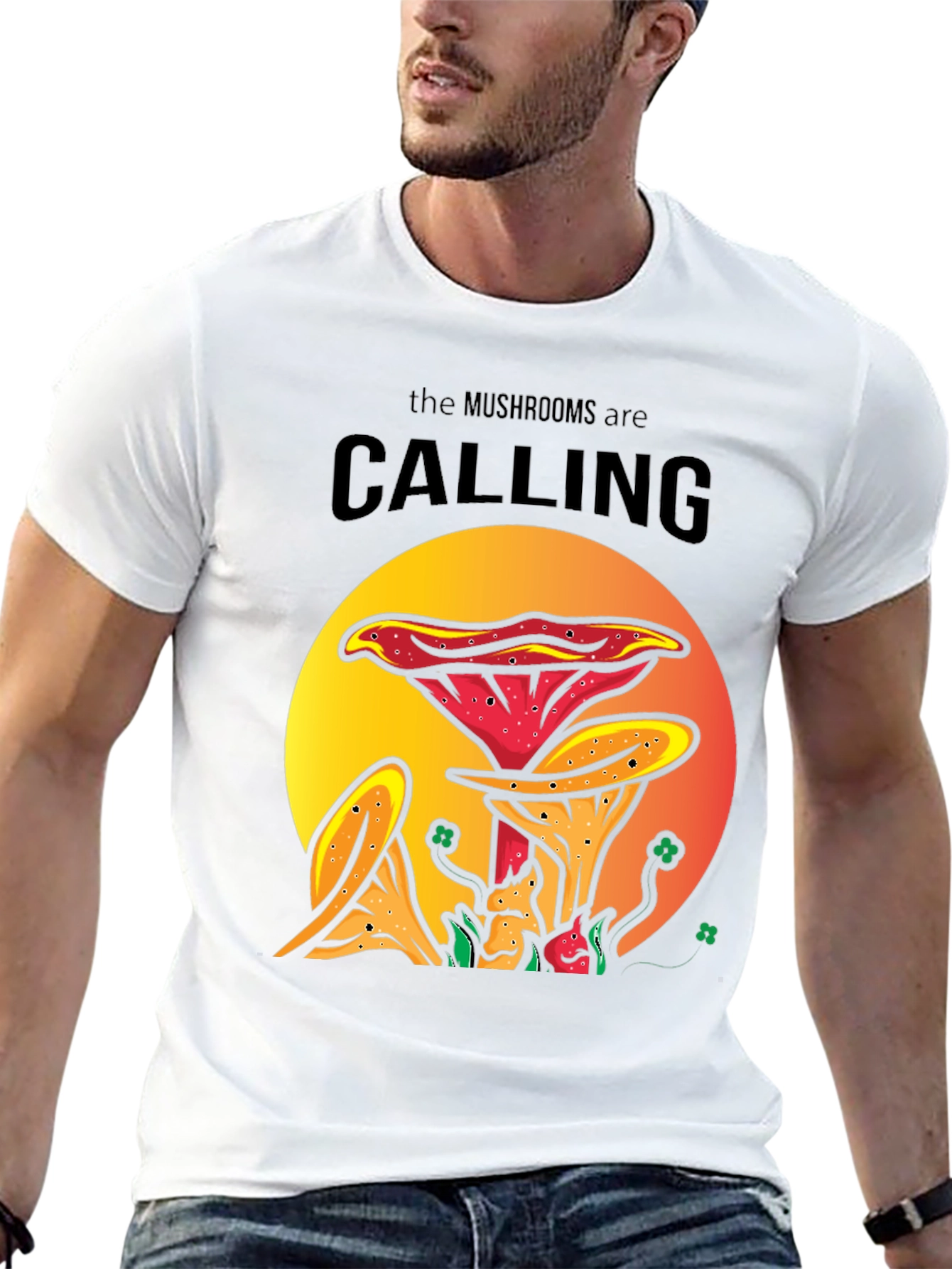 Mushroom Calling T-Shirt | Fun Nature Tee