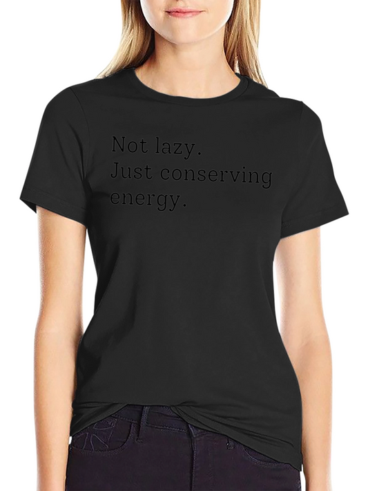 Conserving Energy Graphic Tee - Black