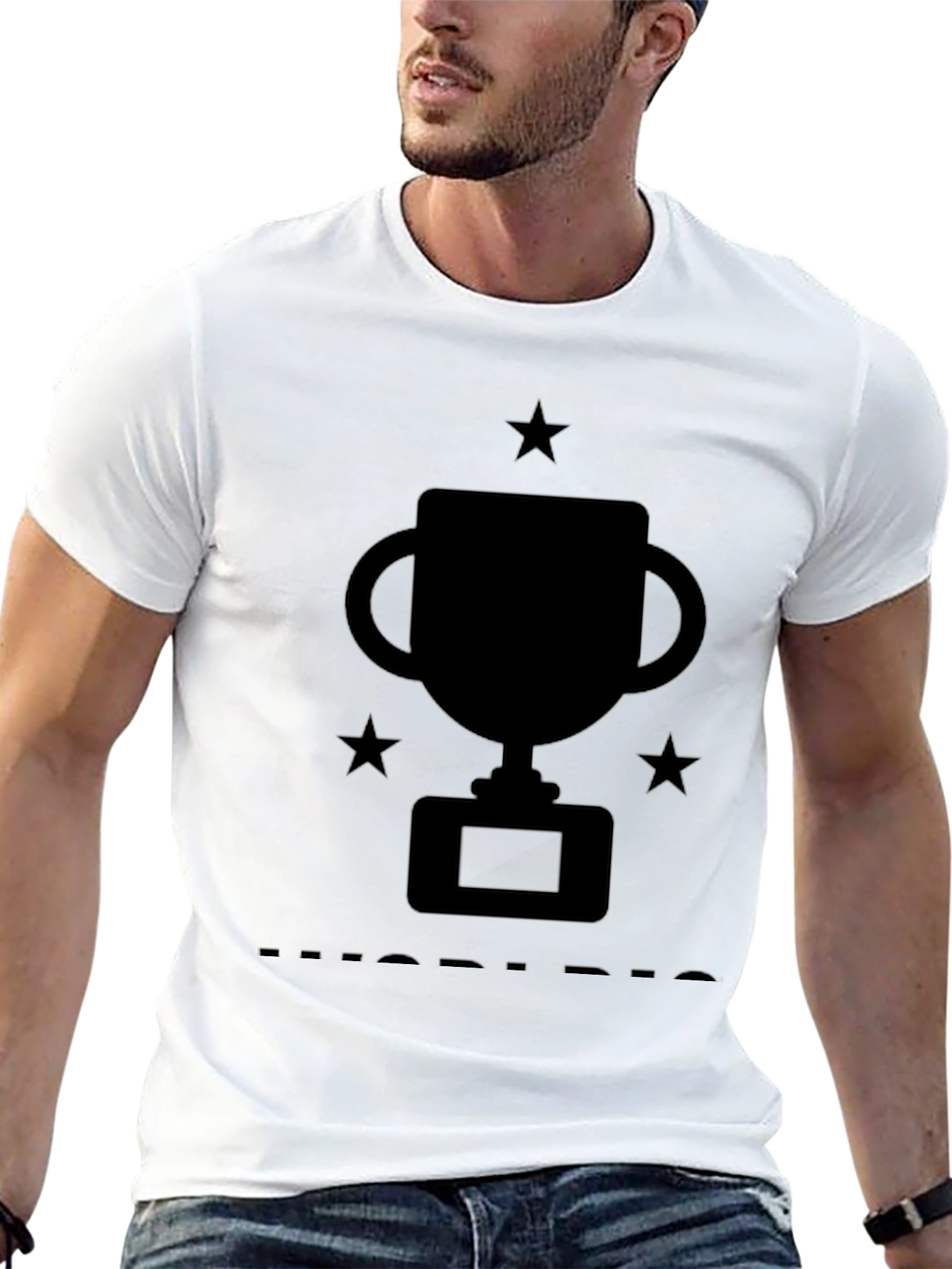 Trophy Graphic T-Shirt - Black Cotton Tee