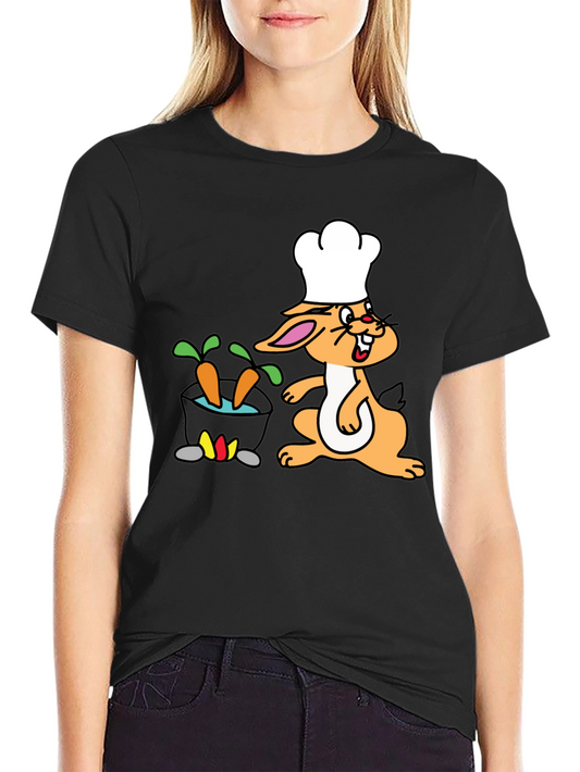 Chef Bunny T-Shirt - Cook Carrot Stew Funny Tee