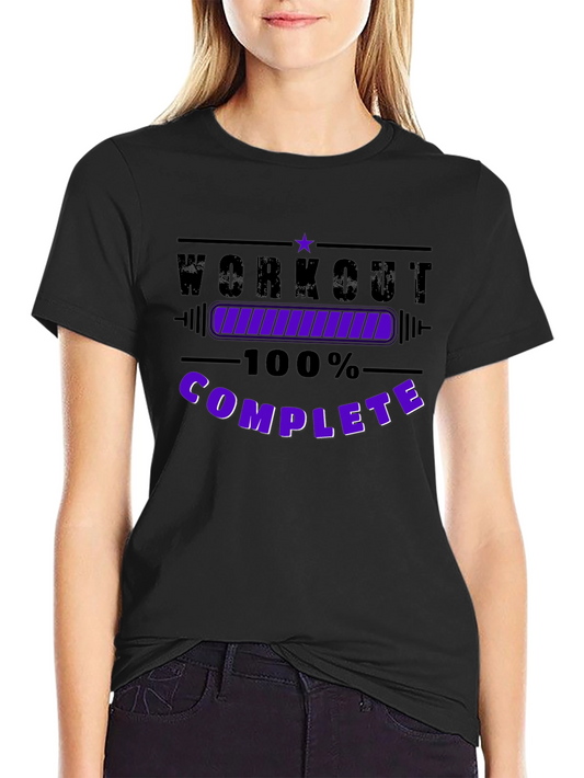 Workout Complete Black T-Shirt