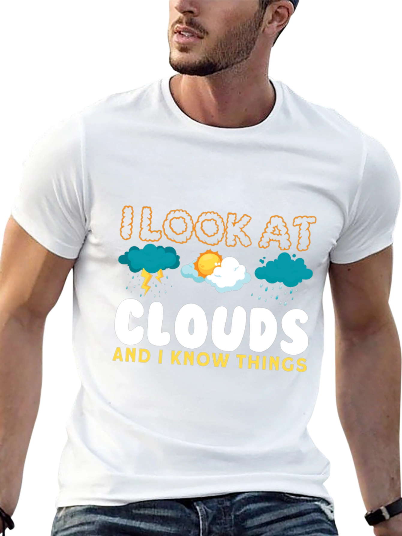 I Look At Clouds T-Shirt Weather Tee