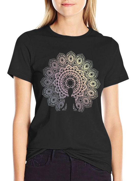 Mandala Meditation Black Tee
