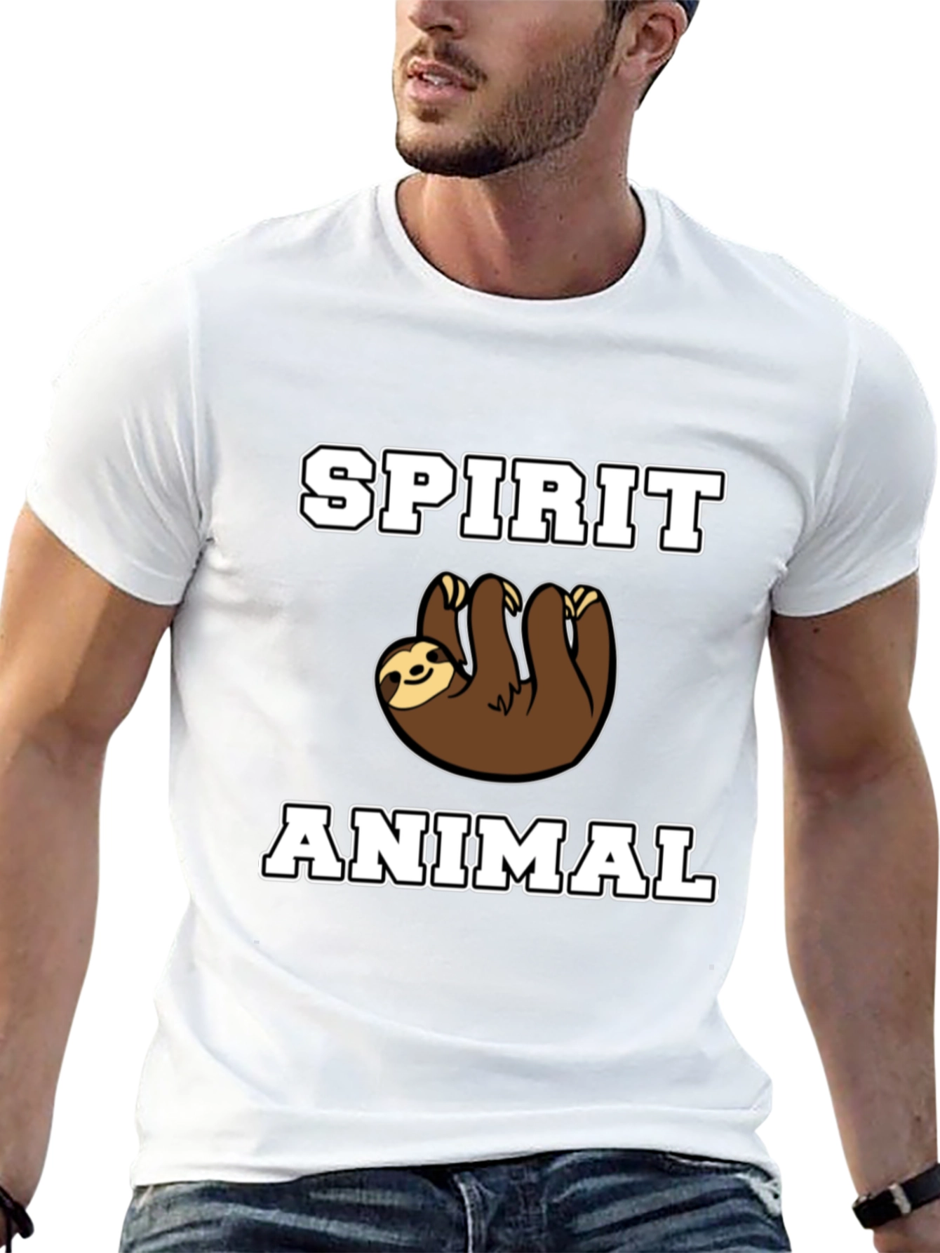 Spirit Animal Sloth Graphic T-Shirt