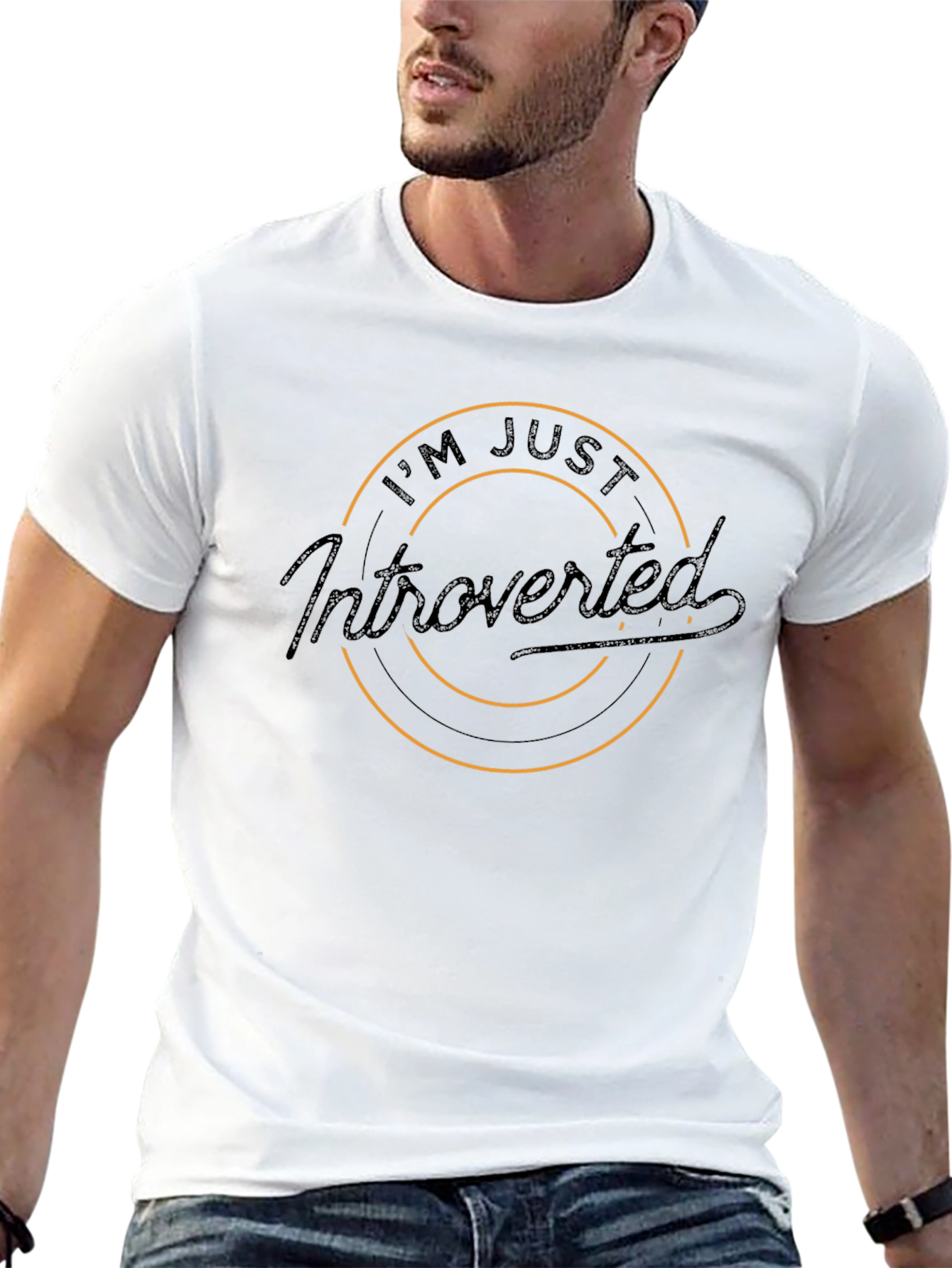 Introverted Graphic T-Shirt - Casual Wear