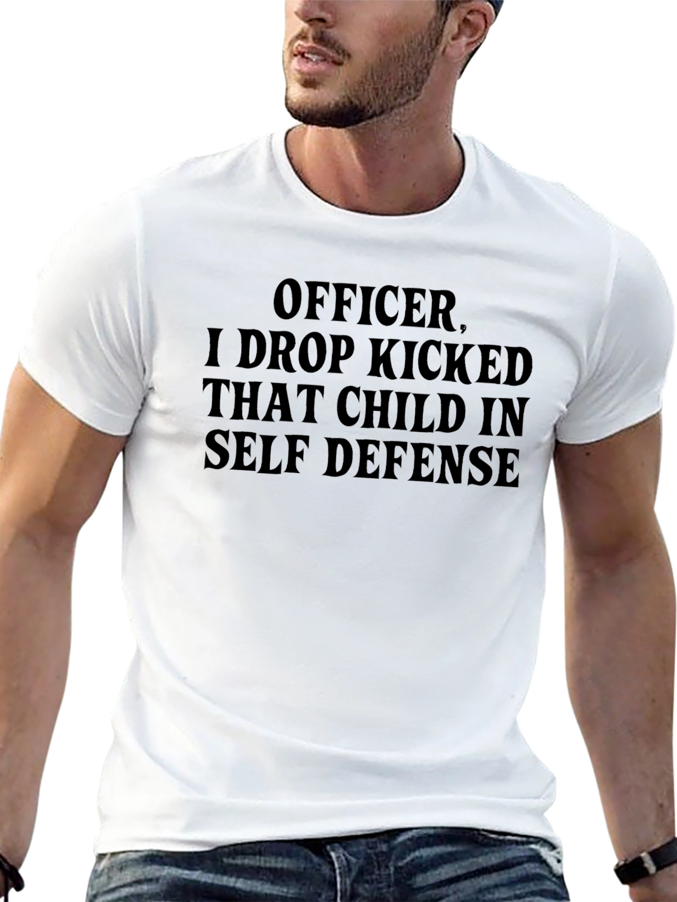 Funny Officer I Drop Kicked That Child Graphic T-Shirt