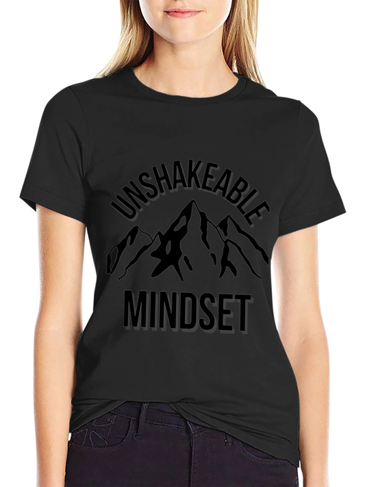 Unshakeable Mindset Mountain Graphic Tee - Black