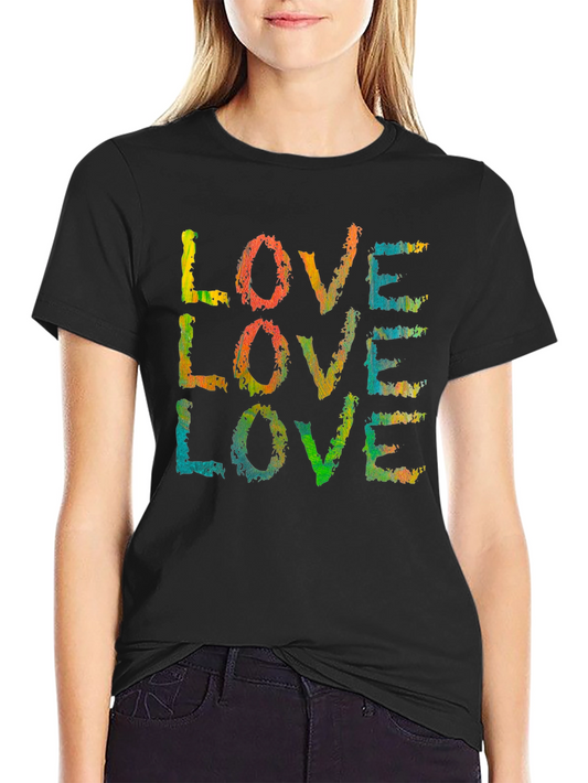 Colorful Love Graphic T-Shirt
