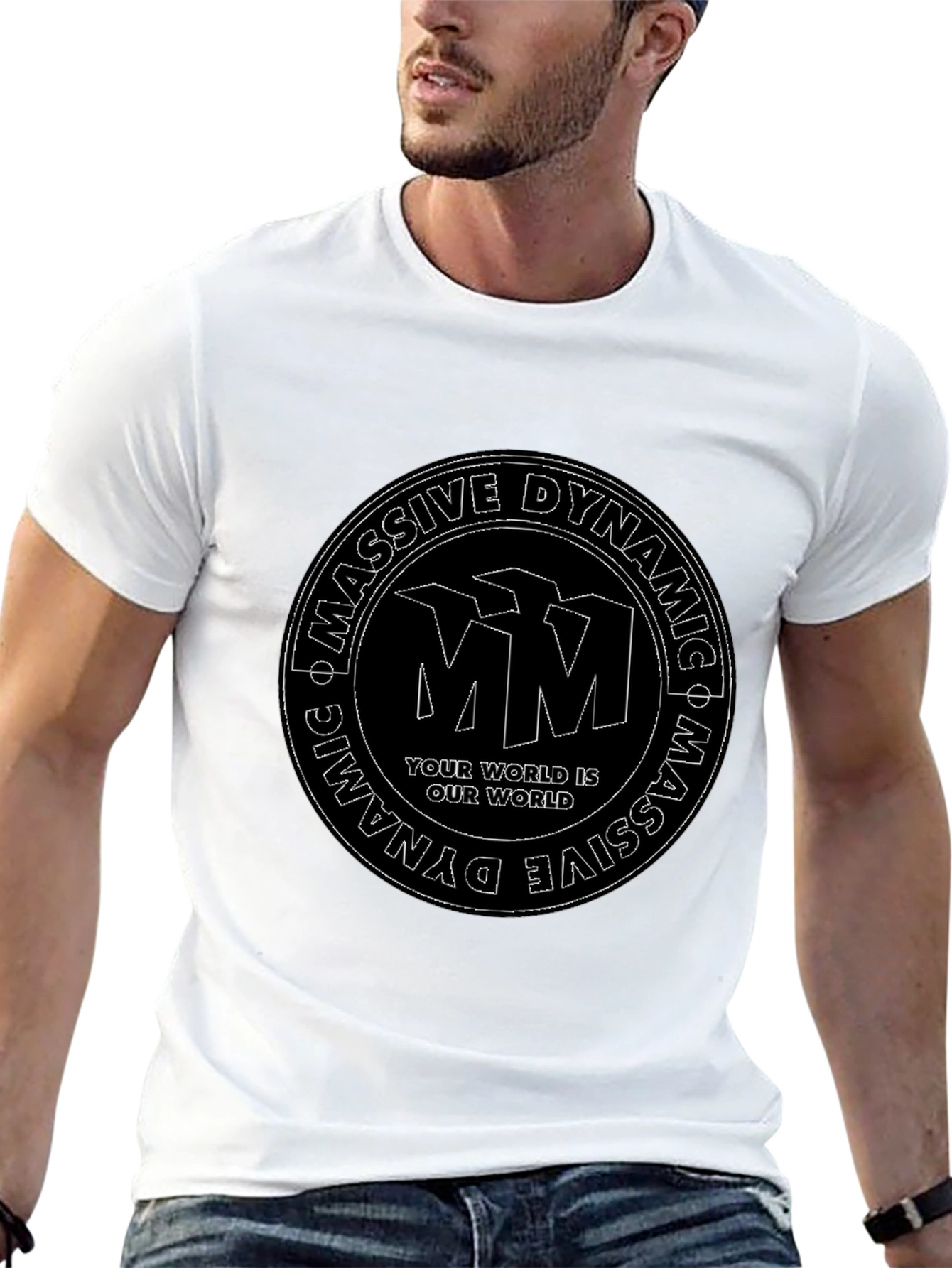 Massive Dynamic Black Graphic T-Shirt