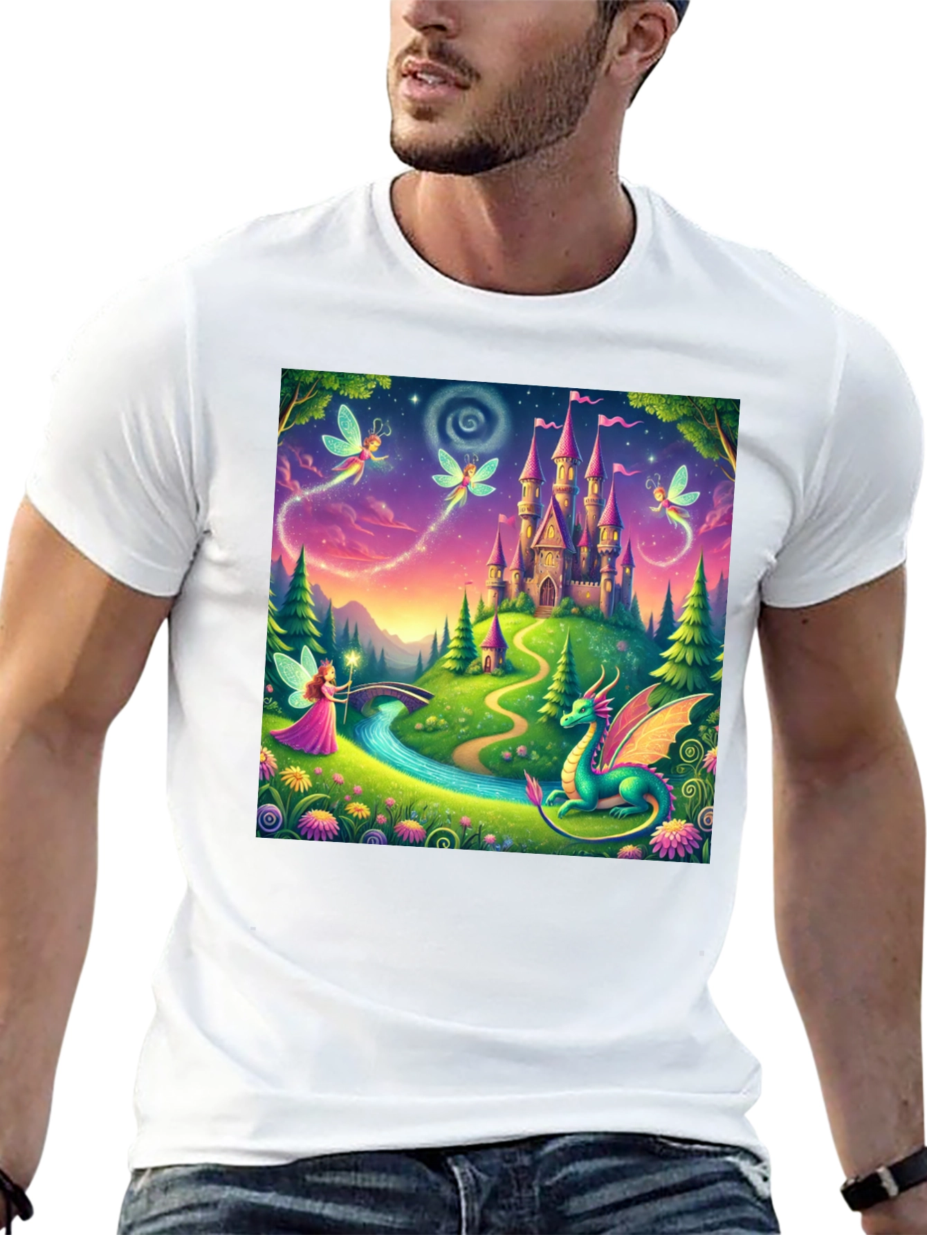 Fantasy Castle Graphic Tee
