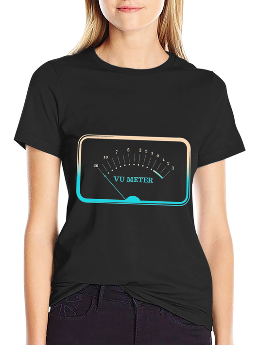 VU Meter Graphic Black T-Shirt
