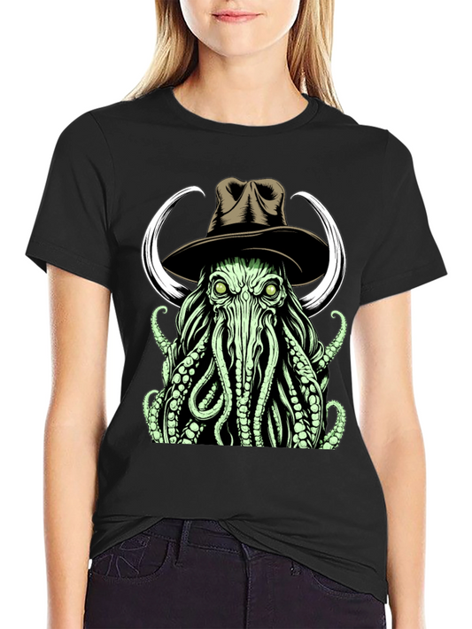 Cthulhu Cowboy T-Shirt - Eldritch Horror Western Style