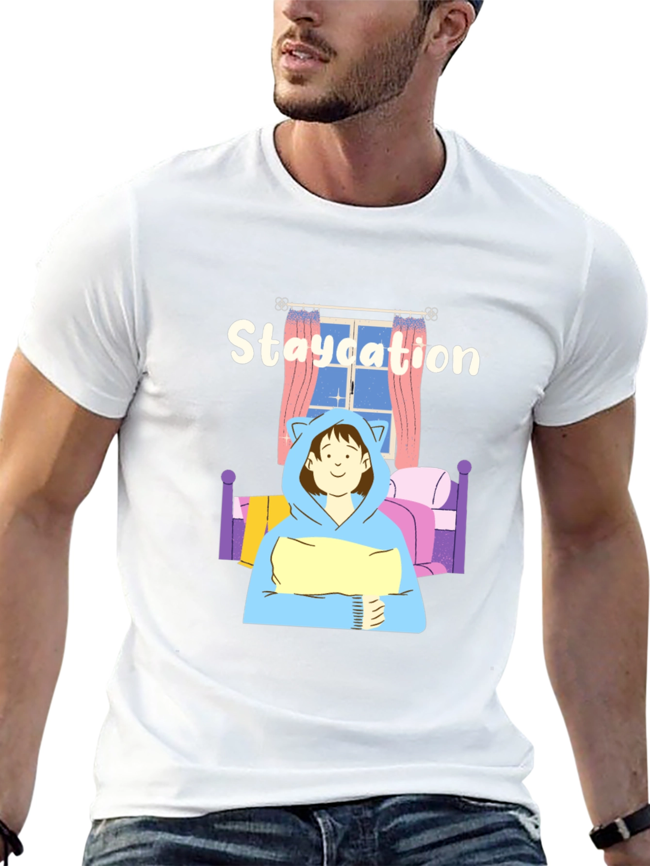 Staycation T-Shirt - Cozy Comfort