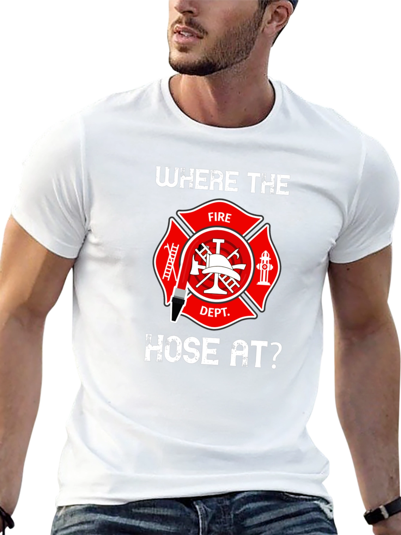 Firefighter Hose T-Shirt - Wheres the Hose At?
