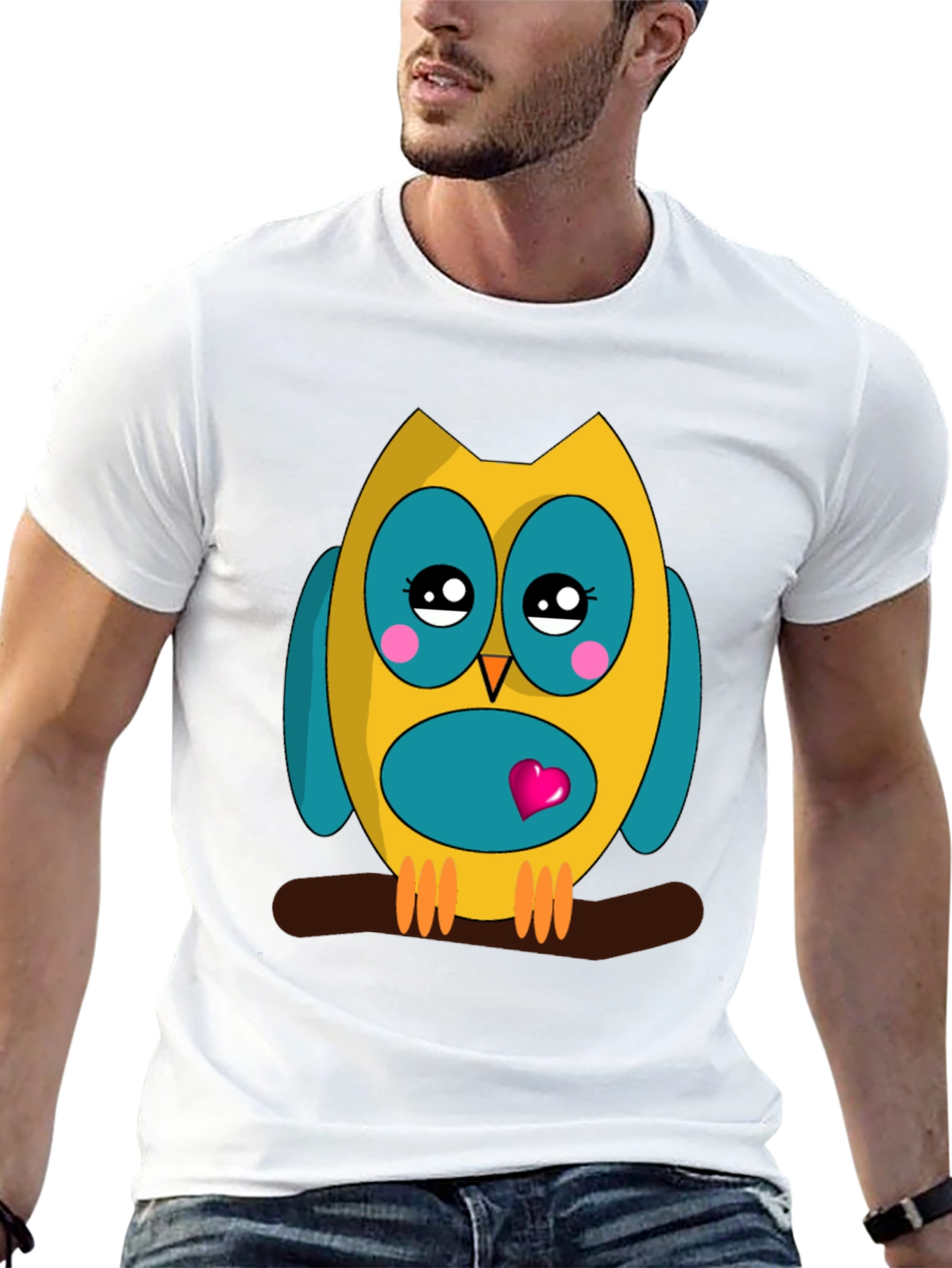 Cute Owl Graphic Tee - Soft Cotton Comfort
