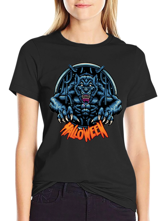 Halloween Werewolf T-Shirt - Spooky Season Apparel