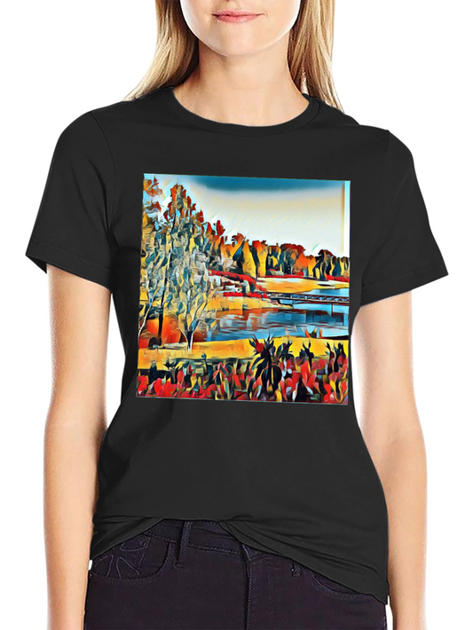 Abstract Landscape Graphic Tee