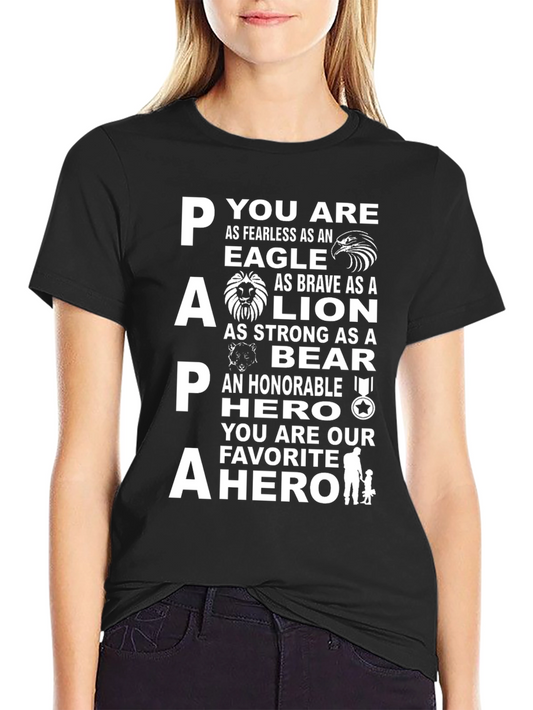 Papa Hero T-Shirt - Fathers Day Gift