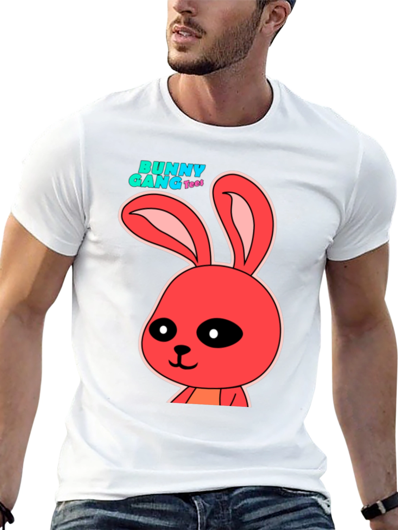 Bunny Gang Tee - Cute Cartoon Rabbit Graphic T-Shirt