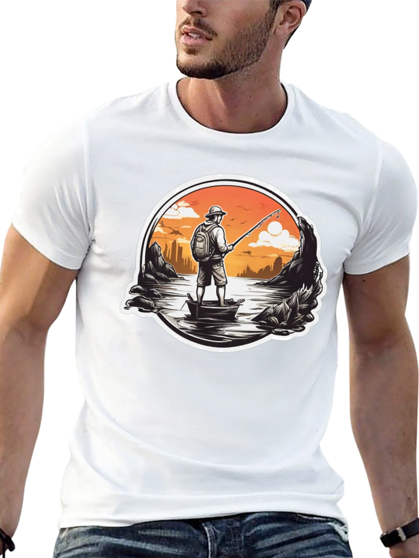 Fishing Adventure T-Shirt - Lakeside Angler Design