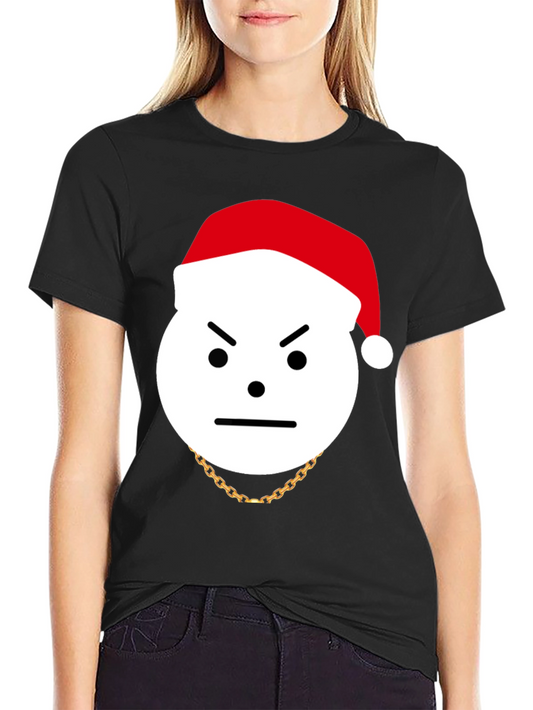 Grumpy Santa Graphic Tee - Holiday Humor