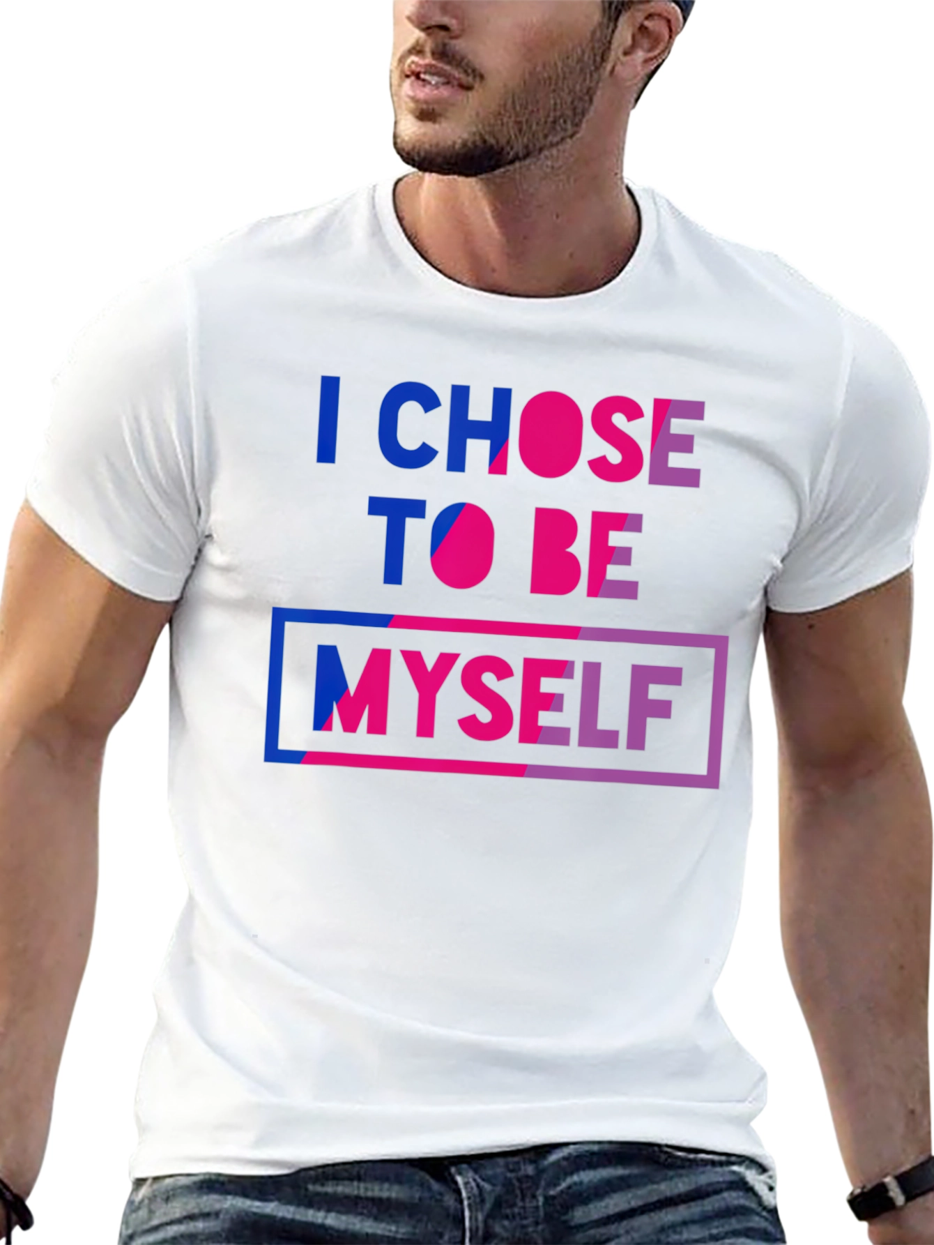 I Chose To Be Myself Bisexual Pride T-Shirt
