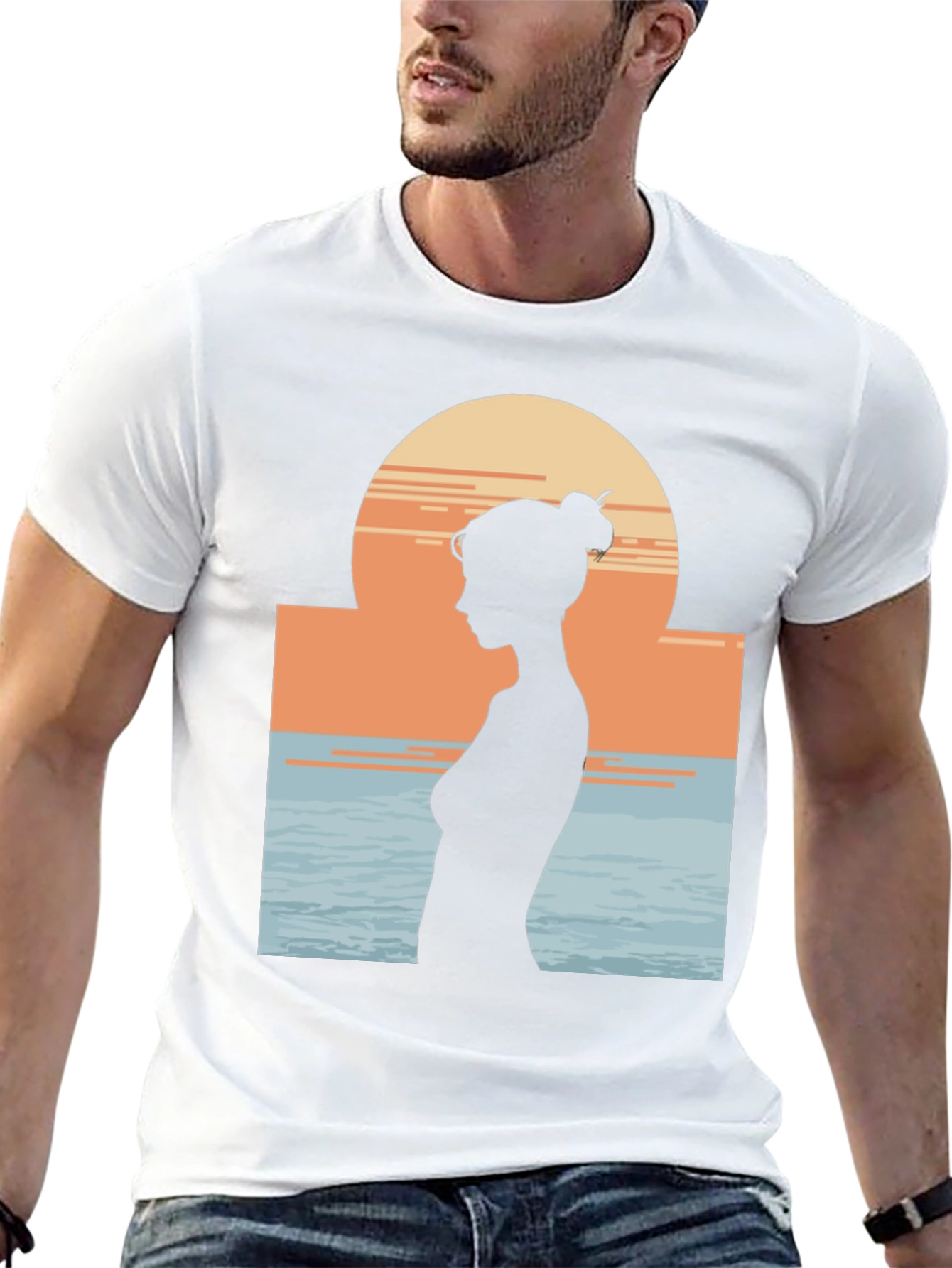 Silhouette Sunset Graphic Tee - Relaxed Fit