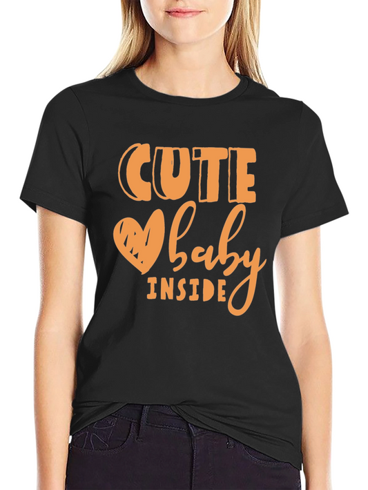 Cute Baby Inside Graphic Tee - Pregnancy Announcement Shirt
