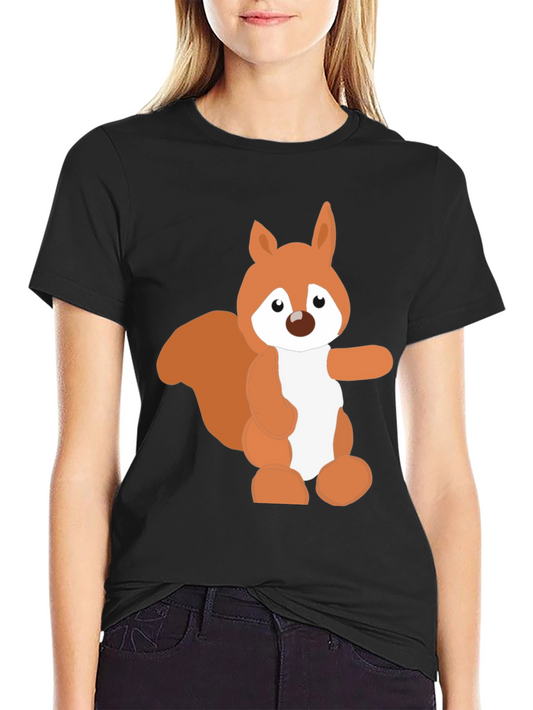 Squirrel Graphic T-Shirt - Cute Cartoon Animal Design