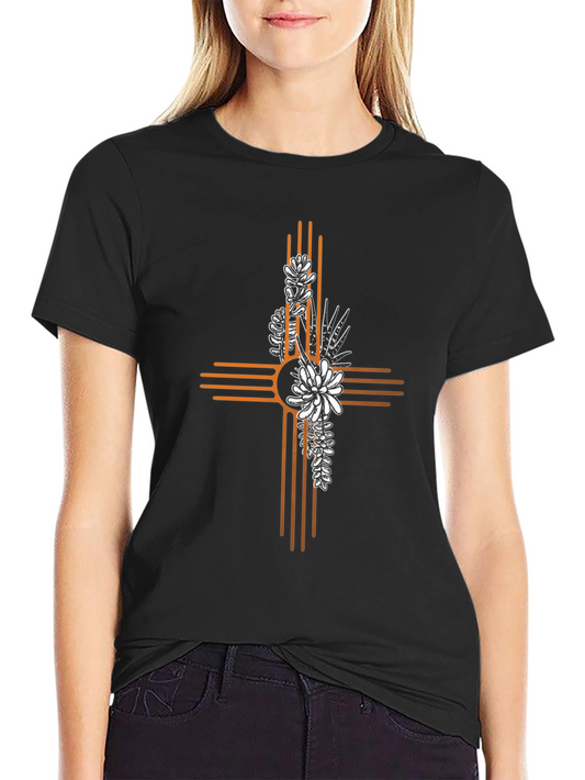Desert Sunset Cross Graphic Tee