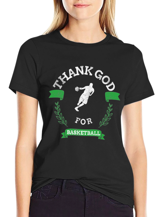 Thank God For Basketball T-Shirt - Black