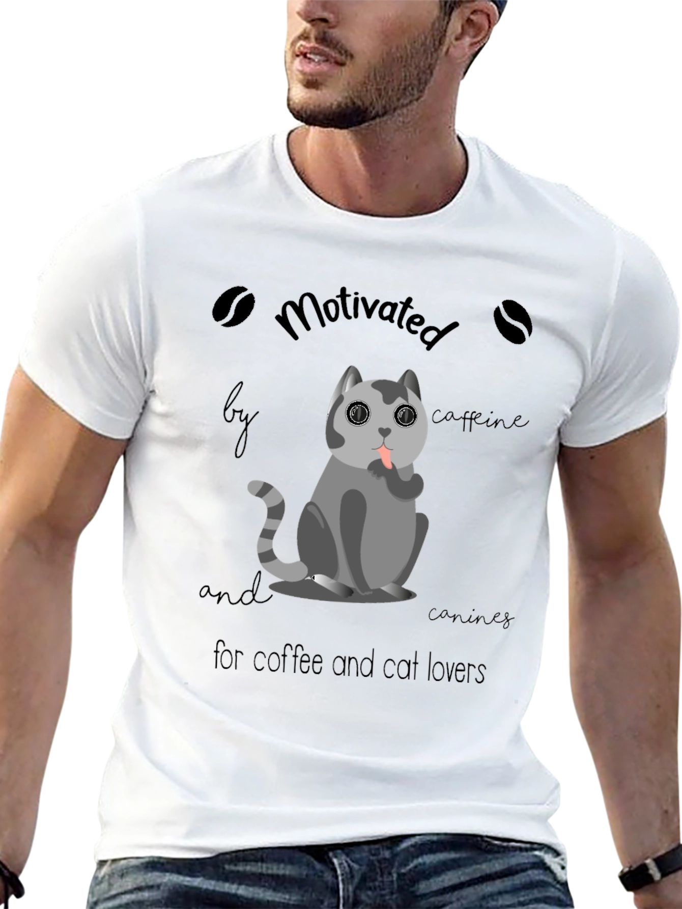 Motivated by Caffeine & Canines T-Shirt