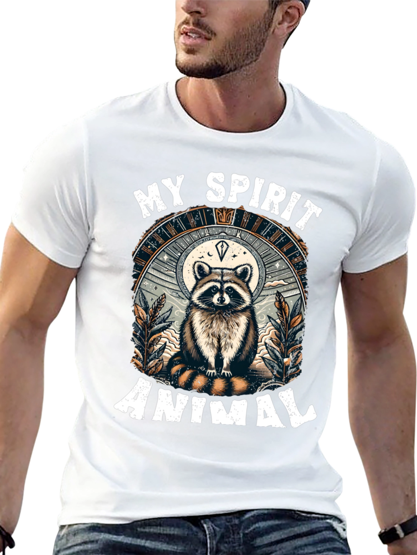 My Spirit Animal Raccoon Graphic Tee