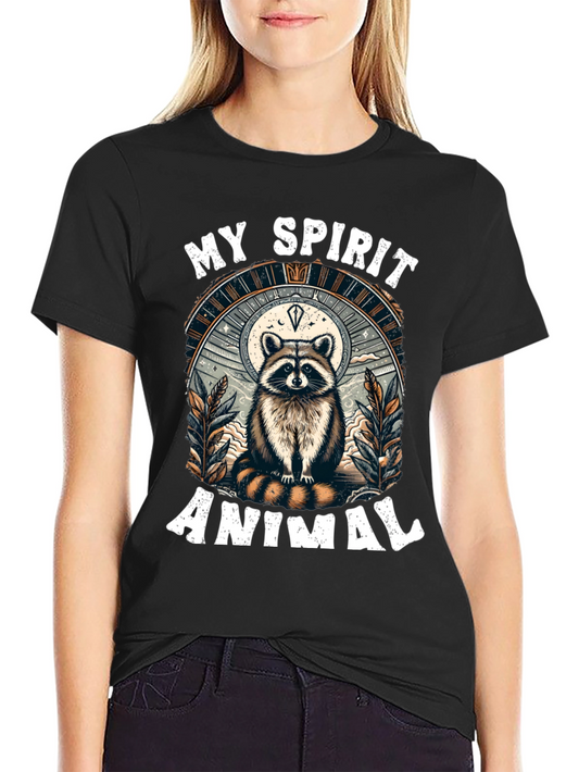 My Spirit Animal Raccoon Graphic Tee