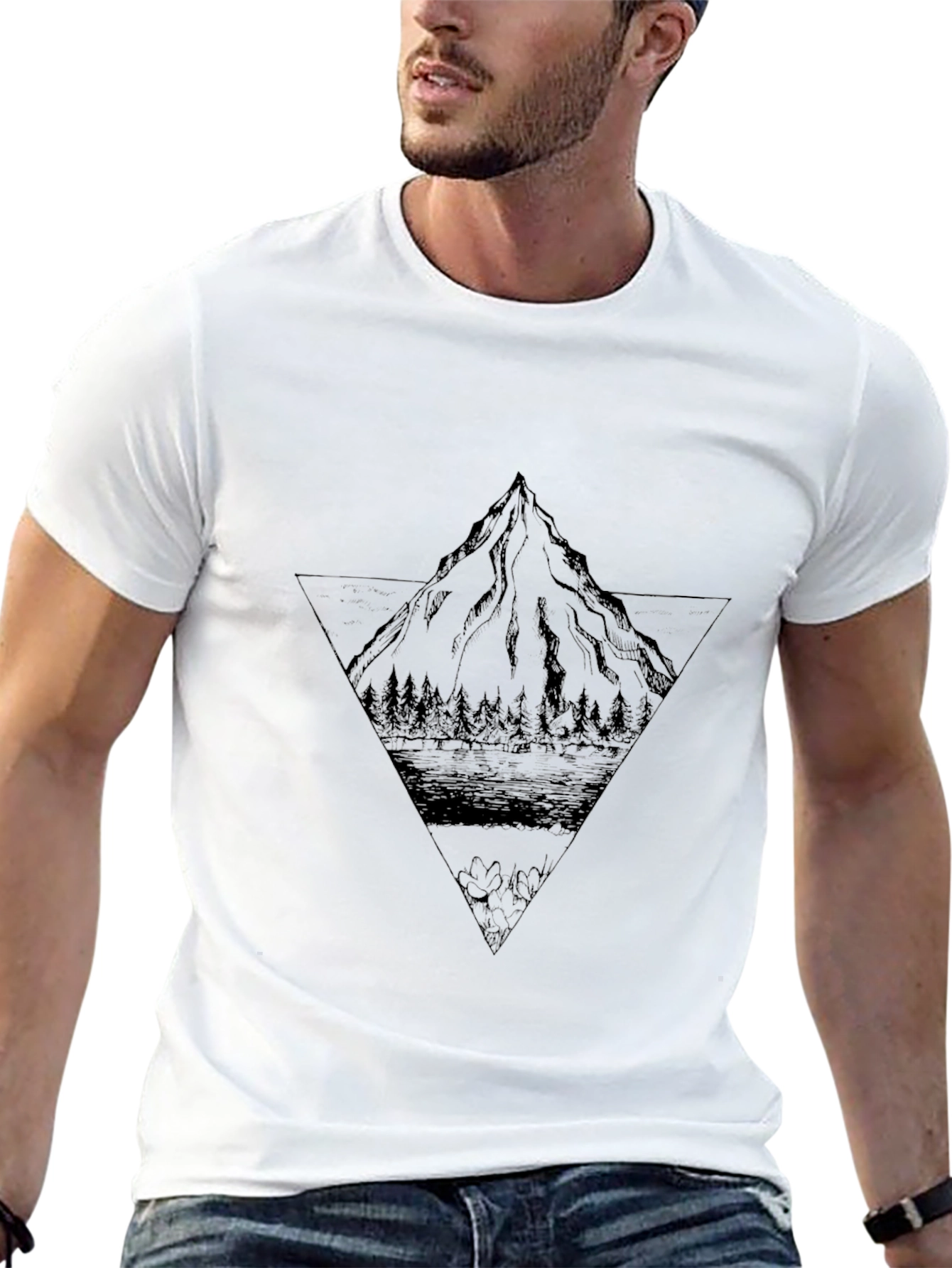 Mountain Graphic Black Tee
