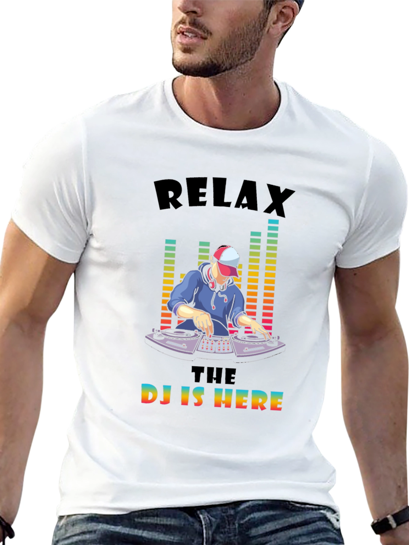 Relax The DJ is Here Graphic Tee