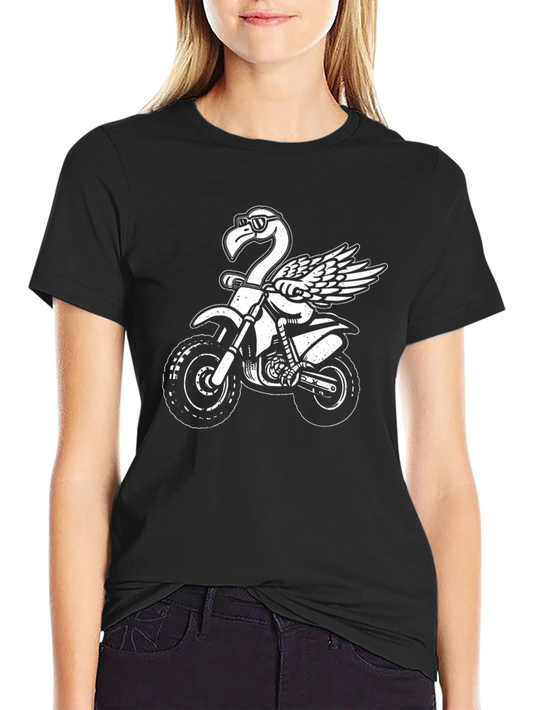 Flamingo Motocross Black T-Shirt
