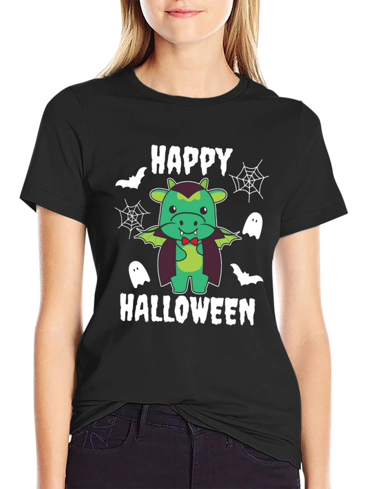 Happy Halloween Green Dragon T-Shirt