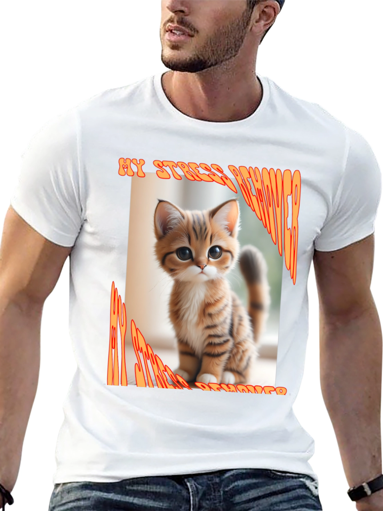 My Stress Reliever Cat T-Shirt