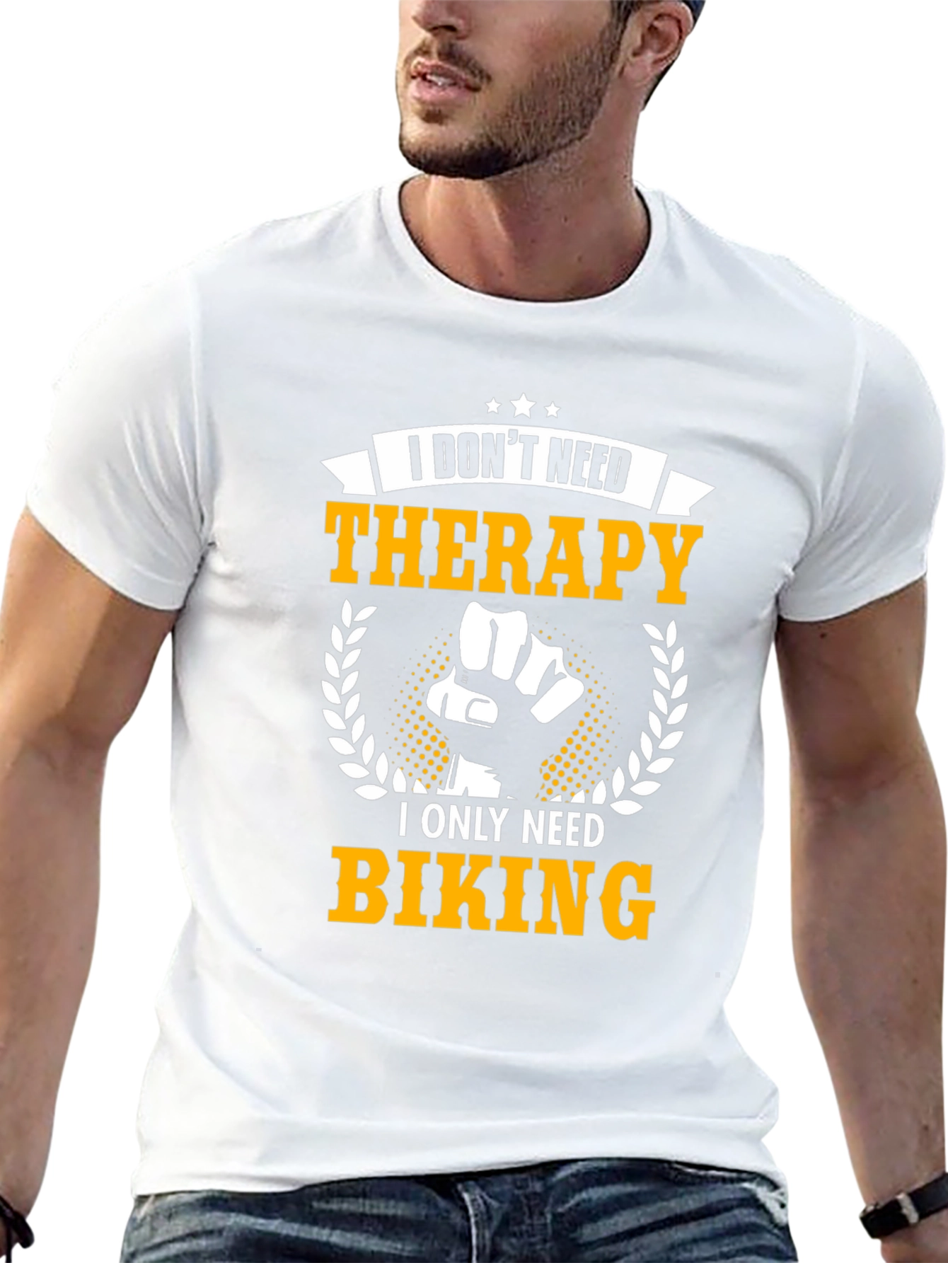 Biking Therapy Graphic Tee