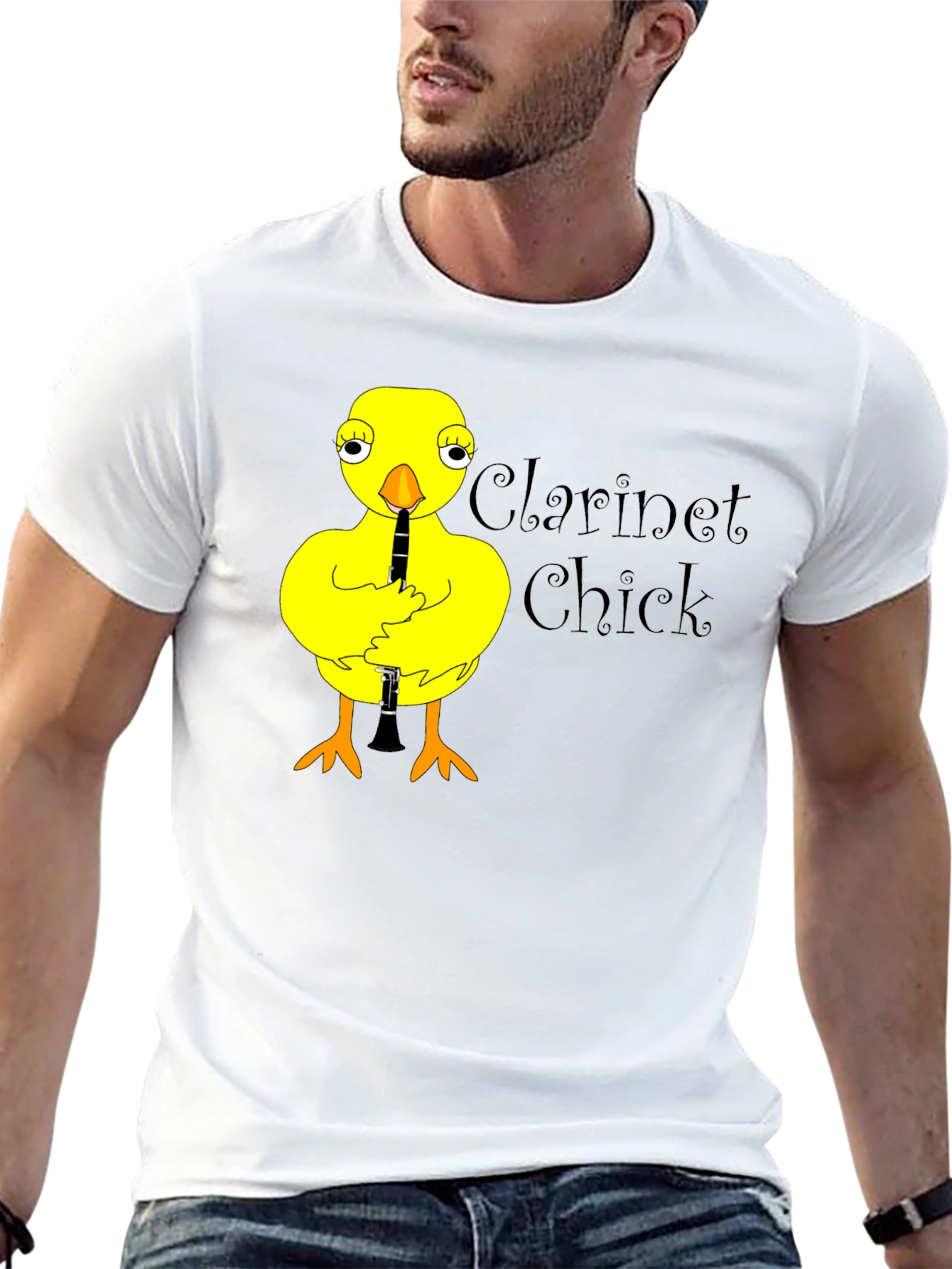 Clarinet Chick T-Shirt Funny Music Tee
