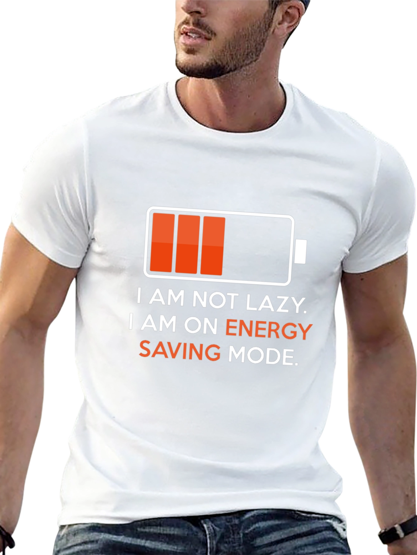 Energy Saving Mode T-Shirt - Funny Lazy Graphic Tee