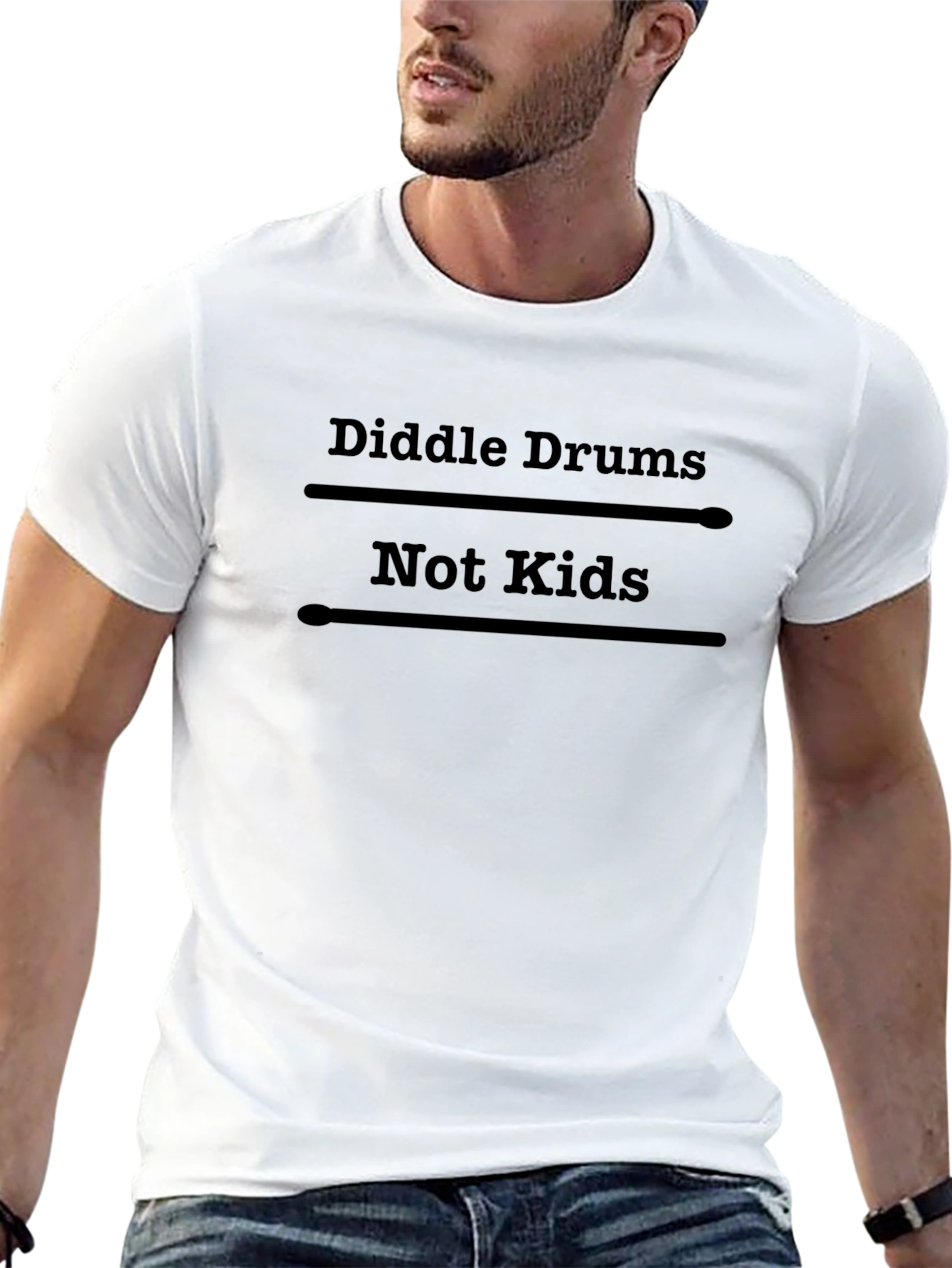 Diddle Drums Not Kids Black T-Shirt
