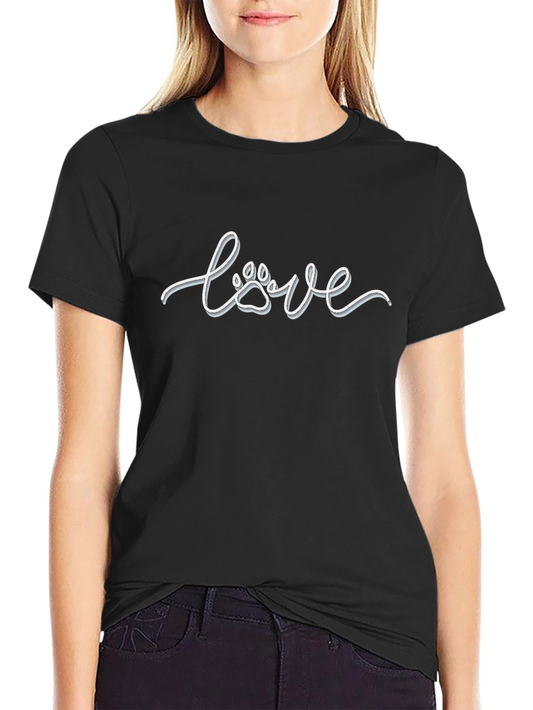 Paw Print Love T-Shirt - Unisex Tee