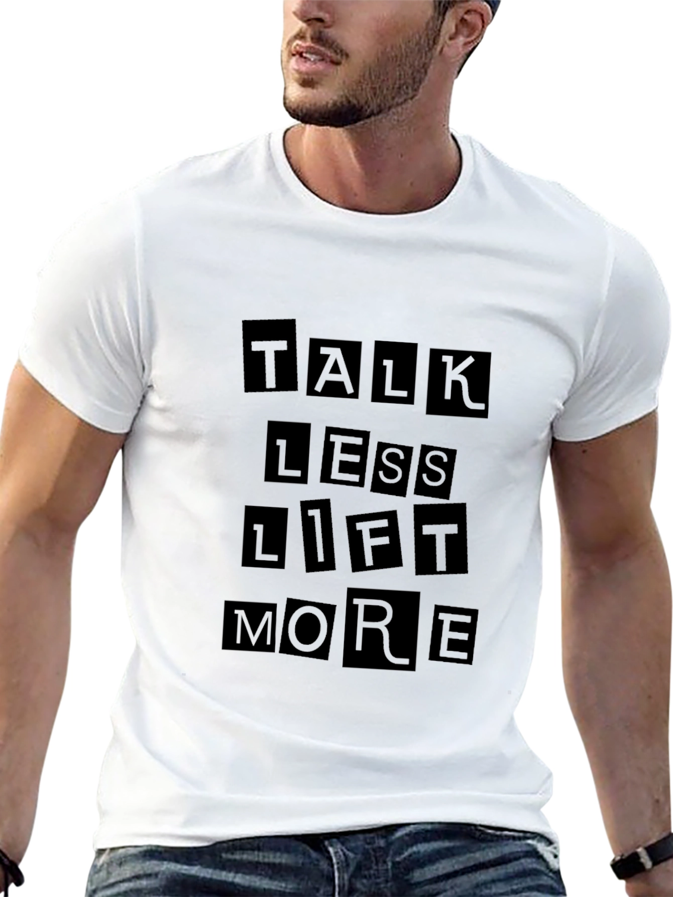 Talk Less Lift More Black T-Shirt
