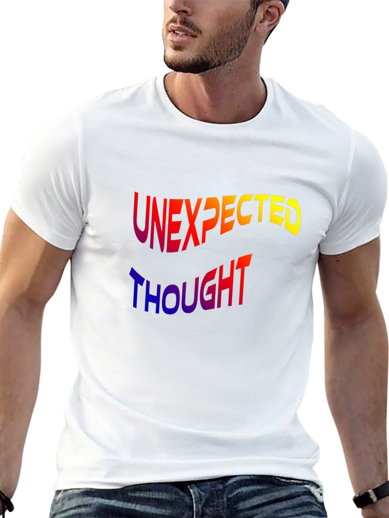 Unexpected Thought Graphic Tee - Modern Design