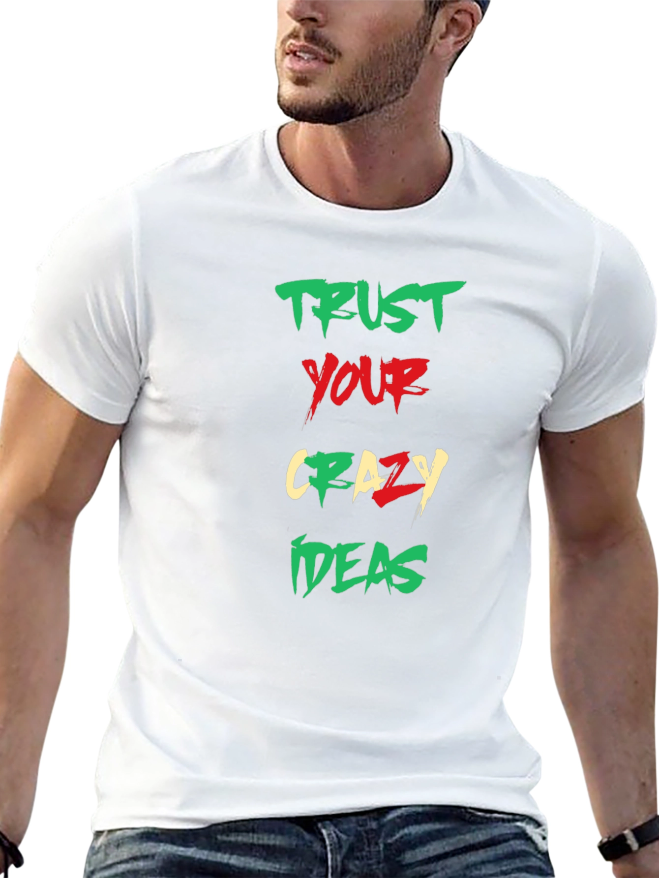 Trust Your Crazy Ideas Graphic Tee - Black