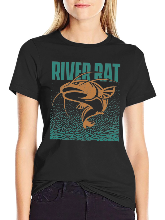 River Rat Graphic Tee - Angler Design
