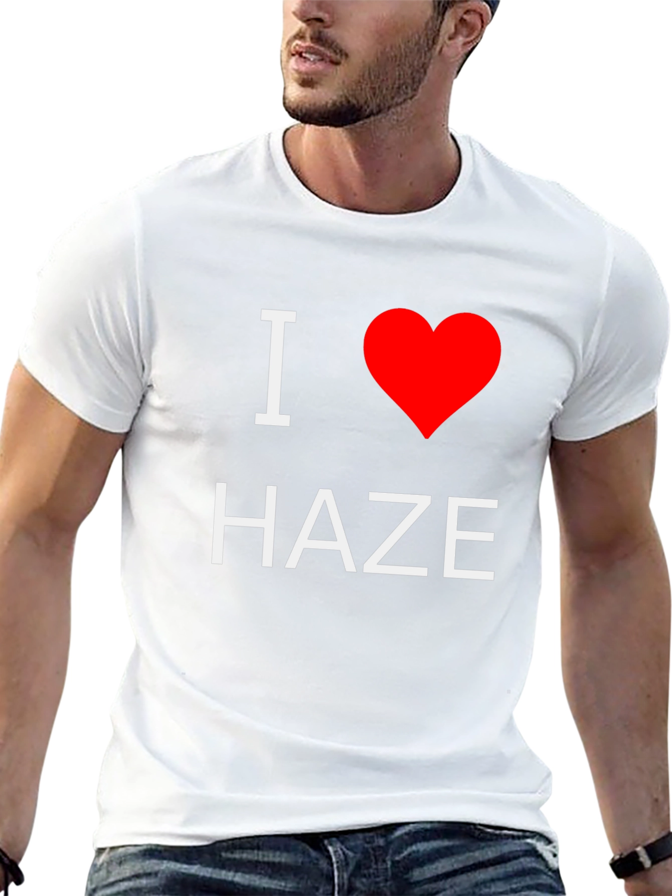 I Heart Haze Graphic Tee - Black Casual T-Shirt