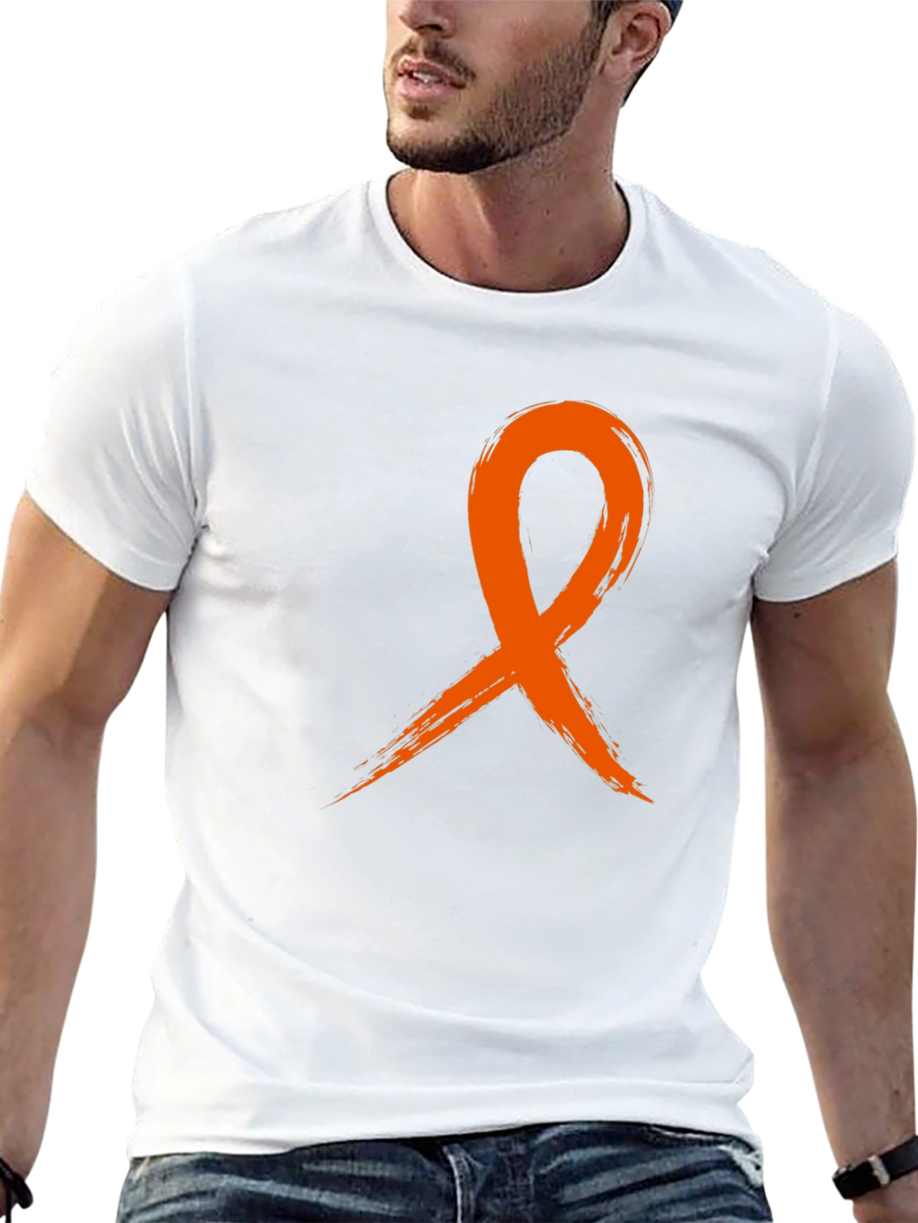 Awareness Ribbon Graphic Tee - Black